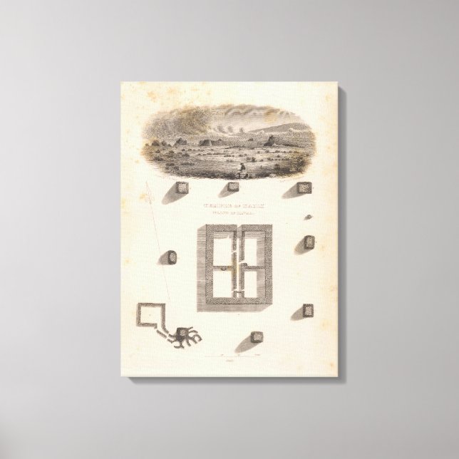 Temple of Kaili, ön Hawaii, Hawaii Canvastryck (Framsida)