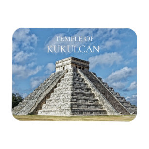 Temple of Kukulcán, Pyramid, Chichen Itza, Mexiko Magnet