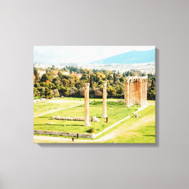Temple of Olympian Zeus, Aten Canvastryck (Framsida)