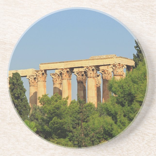 Temple of Olympian Zeus, Aten, Grekland Rd Underlä Underlägg (Framsidan)