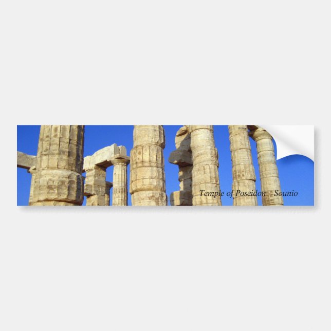 Temple of Poseidon - Sounio Bildekal (Framsidan)