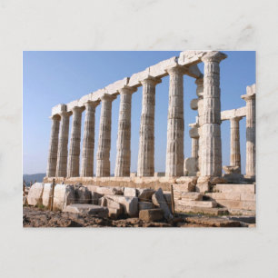 Temple of Poseidon, Sounion, Grekland Vykort