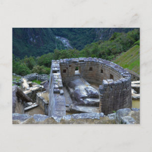 Temple of the Sol, Machu Picchu, Peru Vykort