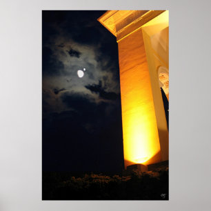 Temple på natten poster