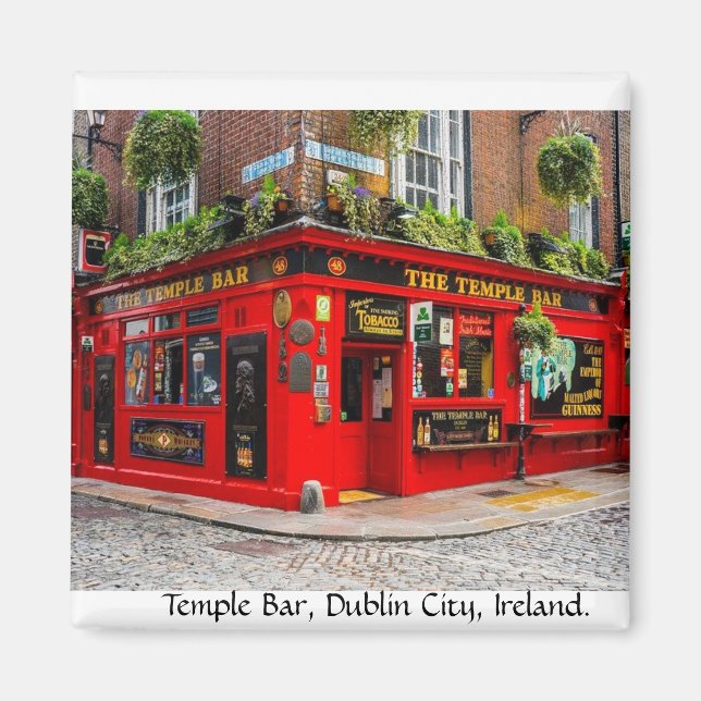 Temple Pub, Dublin City, Irland Magnet (Framsidan)