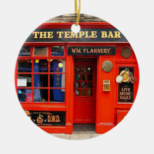 Temple Pub, Dublin, Irland, julprydnad Julgransprydnad Keramik