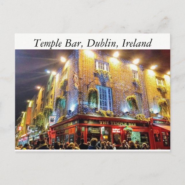Temple Pub, Dublin, Irland Vykort (Framsida)