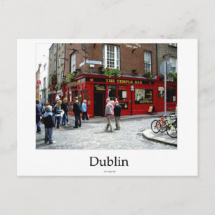 Temple Pub, Dublin, Irland Vykort