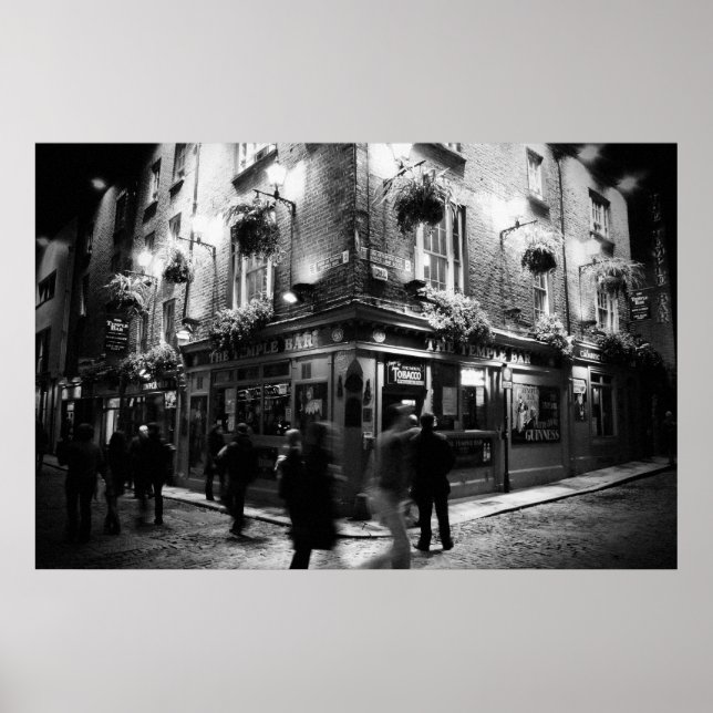 Temple Pub Pub, Dublin - Canvas Poster (Framsidan)