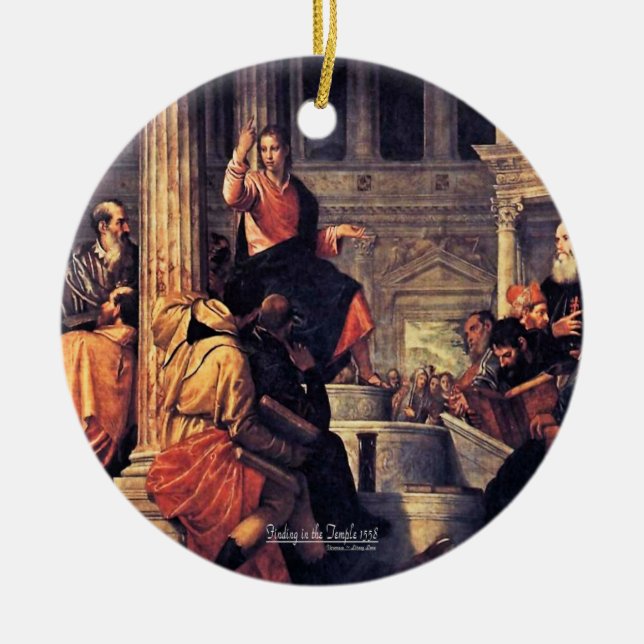 Temple-sökning 1558-skript julgransprydnad keramik (Framsidan)