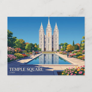 Temple Square USA Vykort