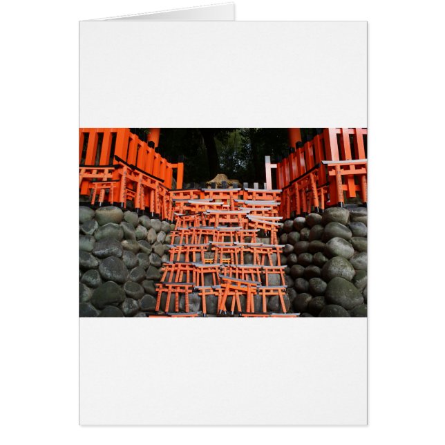 Temple Stone Fjärran östern Hälsningskort (Framsidan)