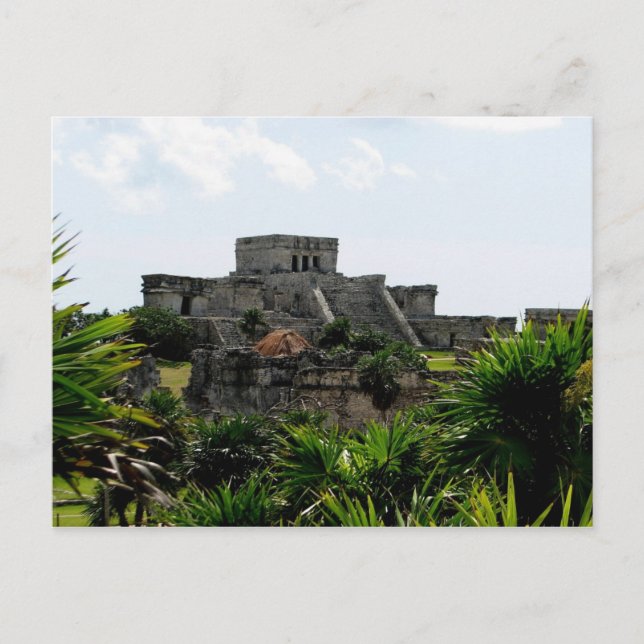 Temple, Tulum, Mexiko Vykort (Framsida)