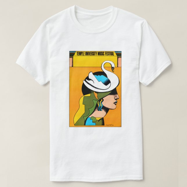 Temple Universiteten Music Festival T Shirt (Design framsida)