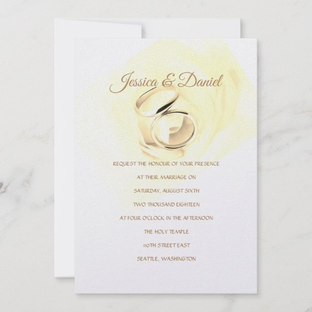 Temple Wedding-inbjudan Inbjudningar (Framsida)