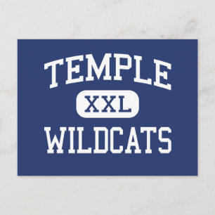 Temple - Wildcat - High School - Temple Texas Vykort