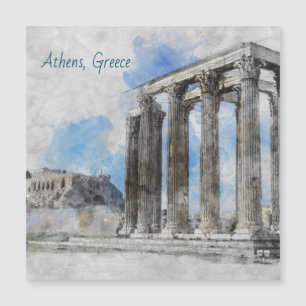 Temple Zeus Ruins Aten Grekland - antikens grekisk