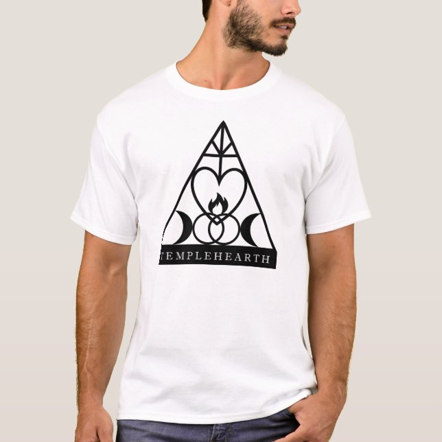 TempleHEarth T-Shirt (svart logotyp) (Framsida)