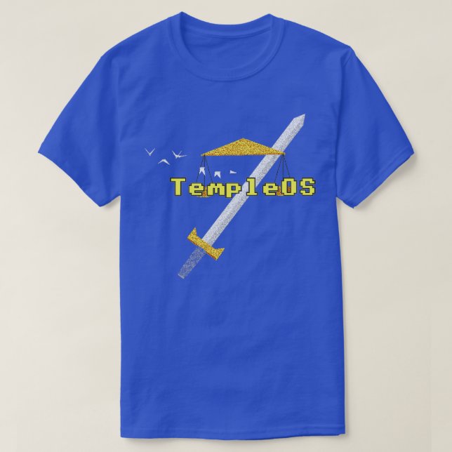 TempleOS Nytt T Shirt (Design framsida)