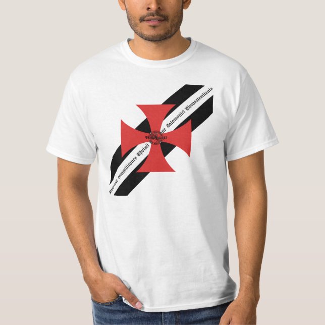 Templer Ego Sum Templarius Shirt Nr. 0215122013 Tee Shirt (Framsida)