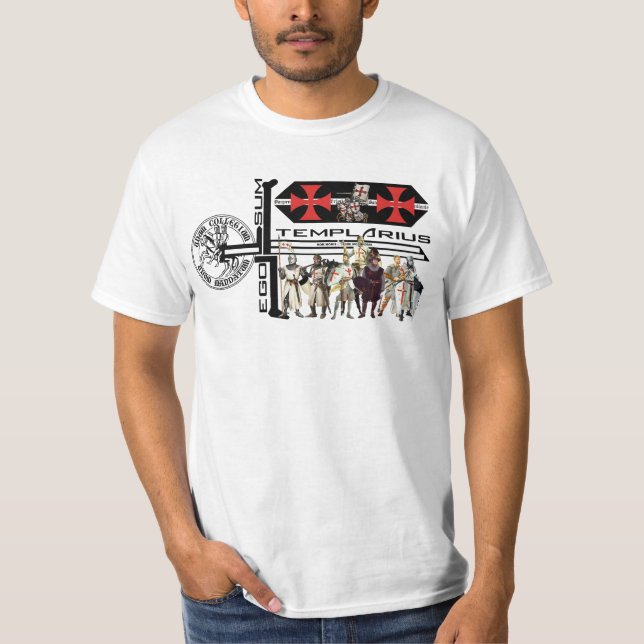 Templer Ego Sum Templarius Shirt Nr. 0515122013 Tröja (Framsida)