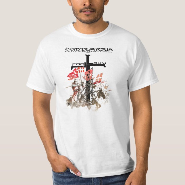 Templer Ego Sum Templarius Shirt Nr. 0915122013 Tröja (Framsida)