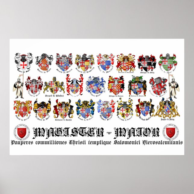 Templer Großmeister-Poster Poster (Framsidan)