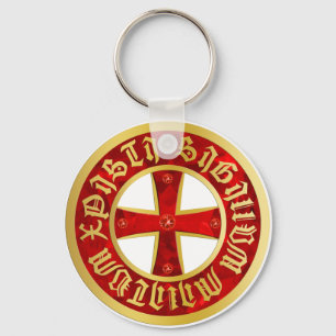 Templer Kreuz / Ritterkreuz / Crusader Kor Nyckelring