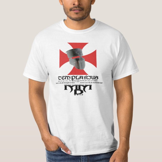 Templer Templarius Shirt Nr. 0423032014 Tee Shirt (Framsida)