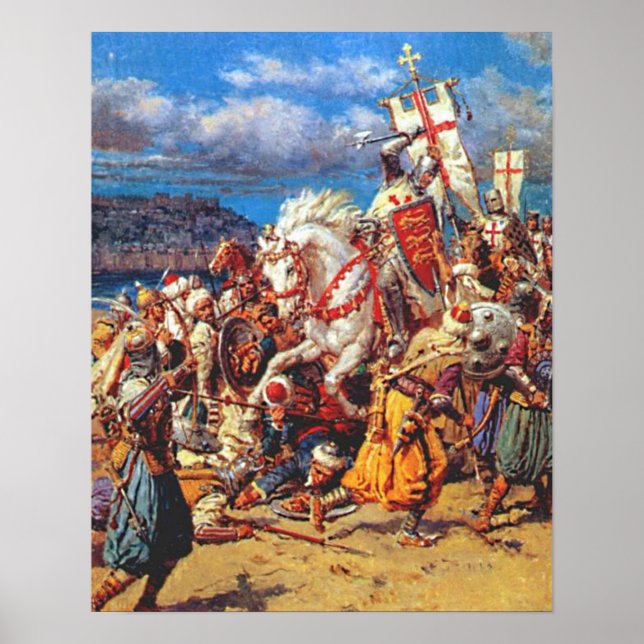 Templer vs. Sarazenen Poster (Framsidan)