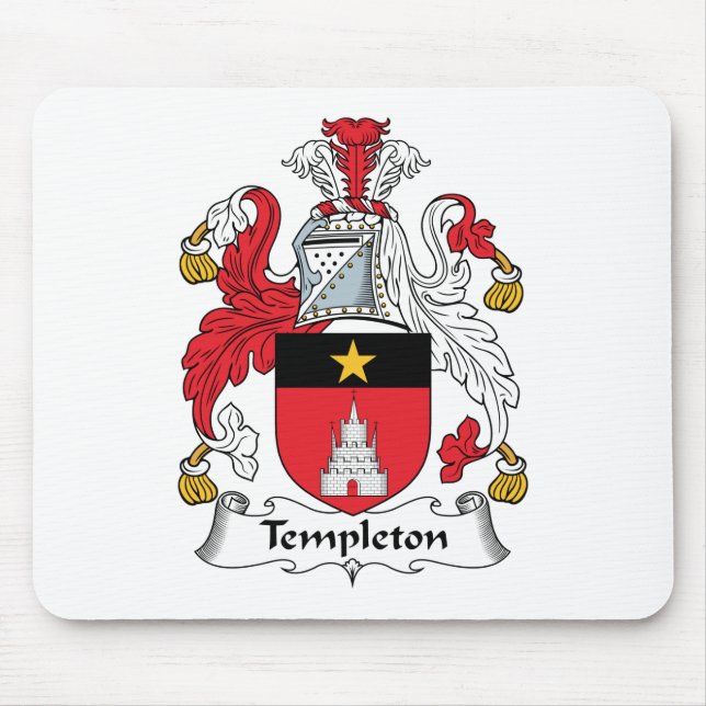 Templeton familjvapensköld musmatta (Framsidan)