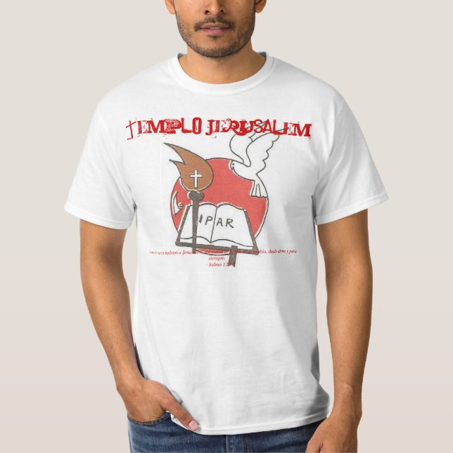 Templo Jerusalem skjorta T-shirt (Framsida)
