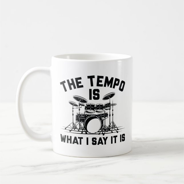 Tempo är vad jag säger att det är kaffemugg (Vänster)