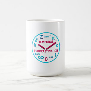 Temporal Procrastination Physics Clock T-Shirt Kaffemugg