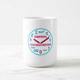 Temporal Procrastination Physics Clock T-Shirt Kaffemugg
