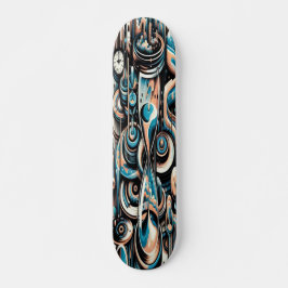 "Temporala visioner" Mini Skateboard Bräda 18,5 Cm