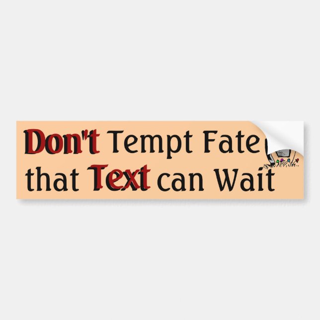 Tempt-format 3-stötfångare bildekal (Framsidan)