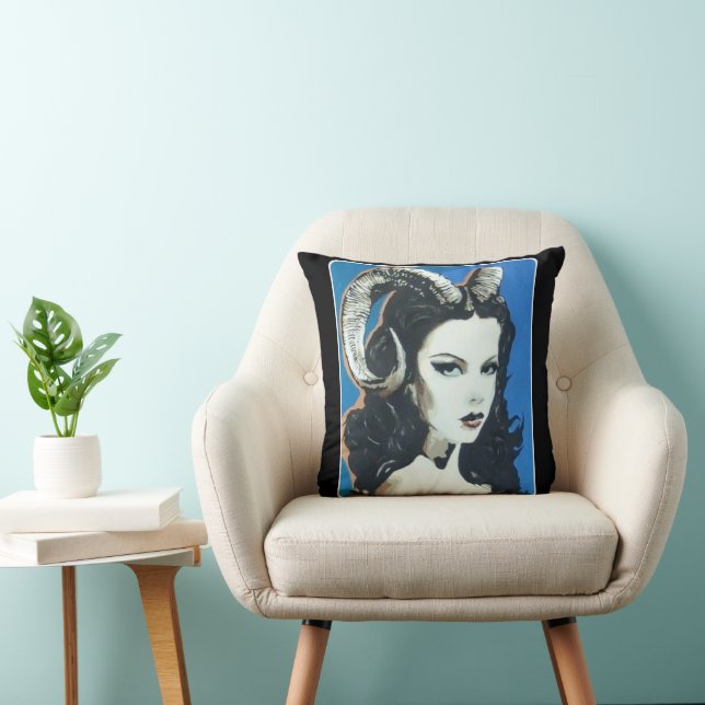 "Temptation in the Magick"-målning på en Kudde (Stol)