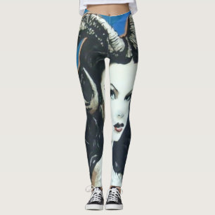 "Temptation in the Magick"-målning på en Leggings