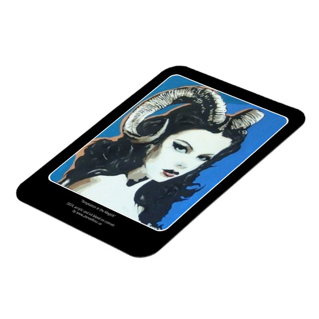 "Temptation in the Magick"-målning på en Magnet (Vänstra Sidan)