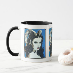 "Temptation in the Magick"-målning på en Mugg