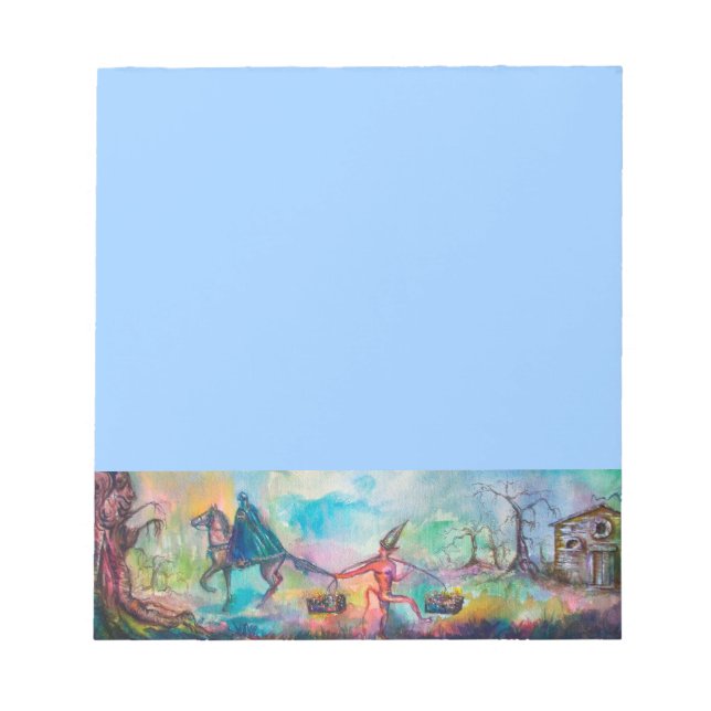 TEMPTATION Mörk Knight och Djävulen Treasure ,Blue Anteckningsblock (Framsida)