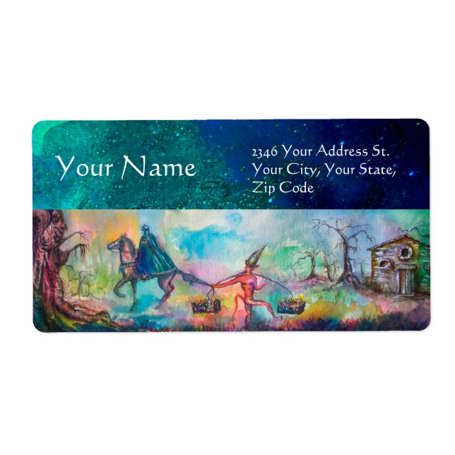 TEMPTATION Mörk Knight och Djävulen Treasure ,Blue Fraktsedel (Framsidan)