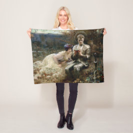 Temptation of Herr Percival (Medieval Knight) Fleecefilt