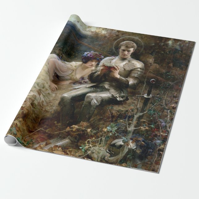 Temptation of Herr Percival (Medieval Knight) Presentpapper (Utrullad)