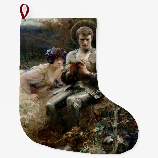 Temptation of Herr Percival (Medieval Knight) Stor Julstrumpa (Framsidan)