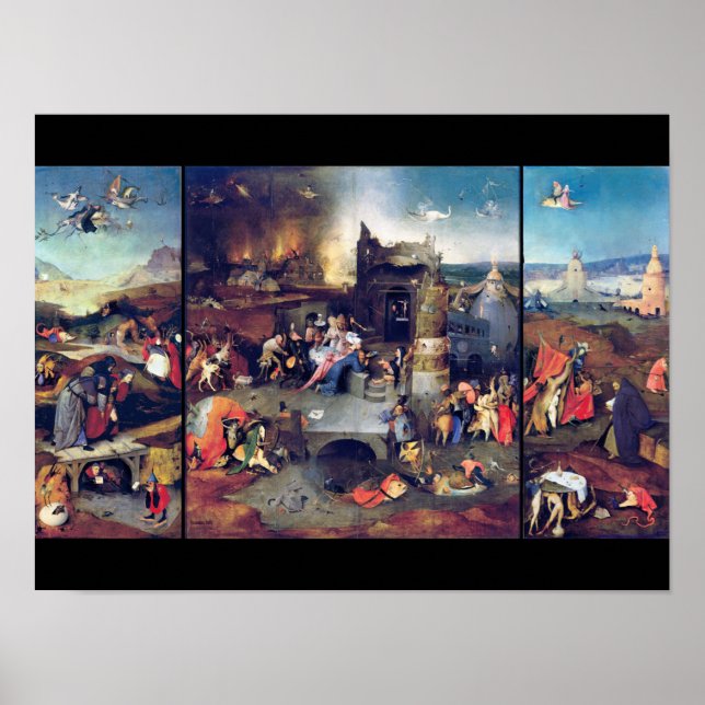 Temptation of Saint Anthony, Bosch Poster (Framsidan)