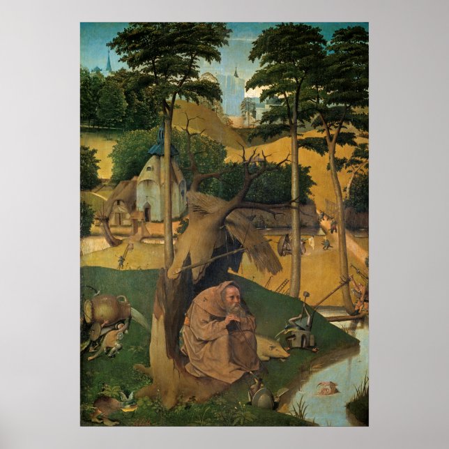 Temptation of Saint Anthony, by Bosch Poster (Framsidan)