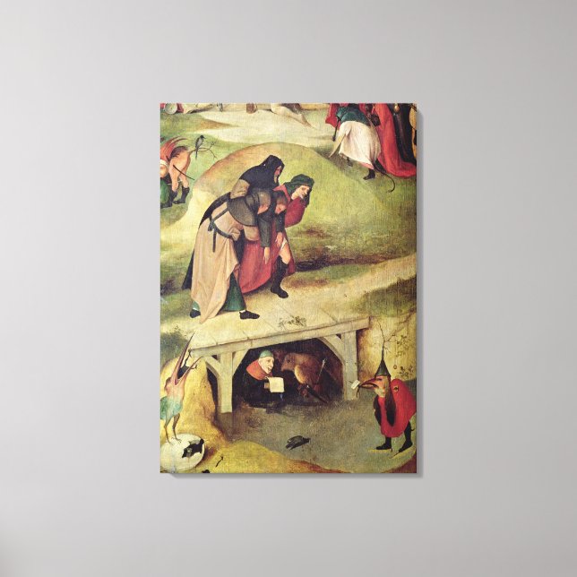 Temptation of St. Anthony Canvastryck (Framsida)