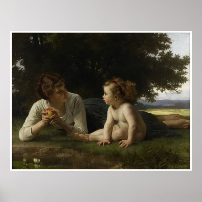 Temptation William-Adolphe Bouguereau Poster (Framsidan)